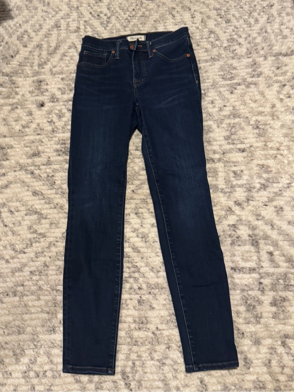 Madewell 9” High Rise Skinny Jeans 26 Dark Wash
